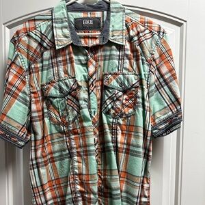 Mens Buckle short sleeve xl Athletic fit